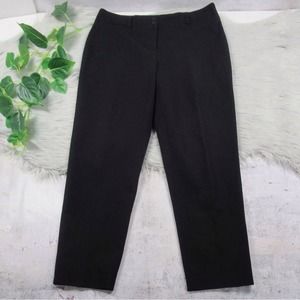 LAUREN RALPH LAUREN Black Button Fly High-Rise Denim Straight Leg Pants Women 12